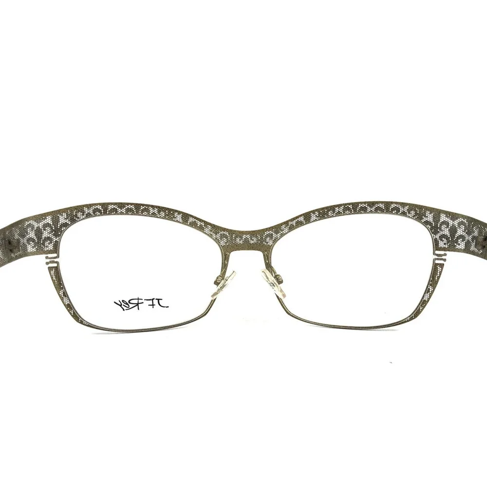 J.F. Rey Eyeglasses Frames JF2559 6565 Khaki Olive Green Fleur De Lis 53-16-132